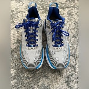 Men Hoka running shoes blue size 10